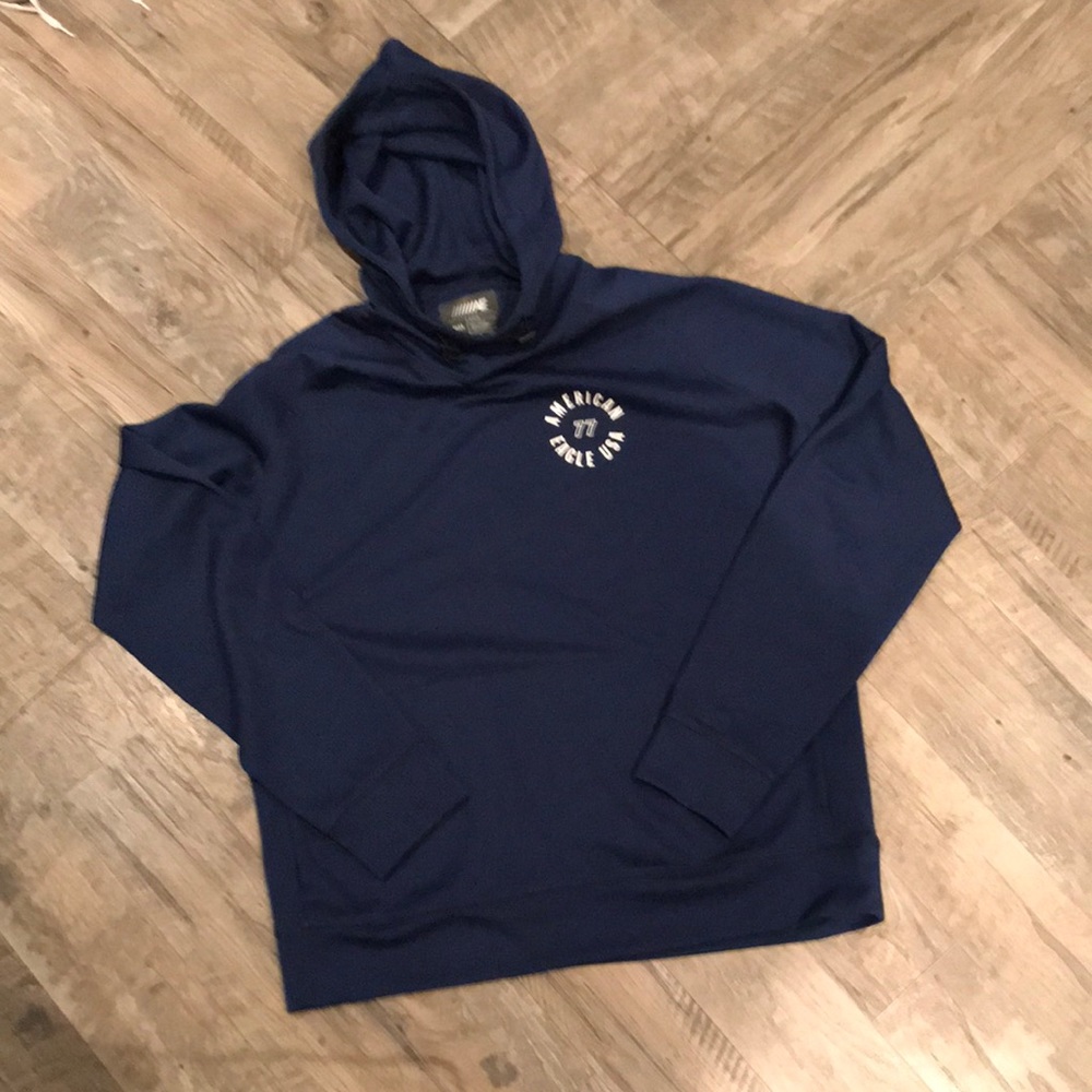 Mens American Eagle Flex Fit Hooded Top